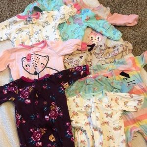 9 Girls sleepwear onesies